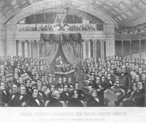 Daniel Webster Addressing the United States Senate in the Great Debate on the Constitution and the Union in 1850